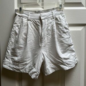Abercrombie Ultra High Rise Linen-Blend Tailored Short